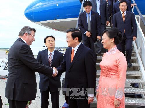 ປະທານປະເທດ ຫວຽດນາມໄປຮອດ ນະຄອນຫຼວງ Budapest, ຮູງກາຣີ